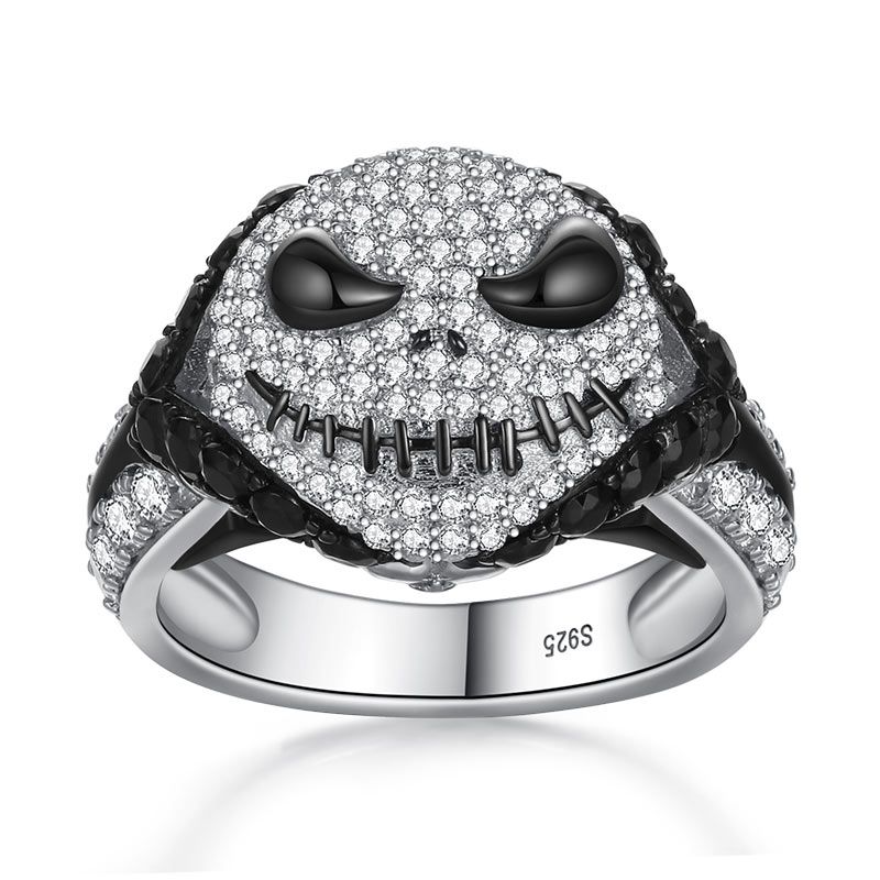 Halloween Skull Sterling Silver Ring