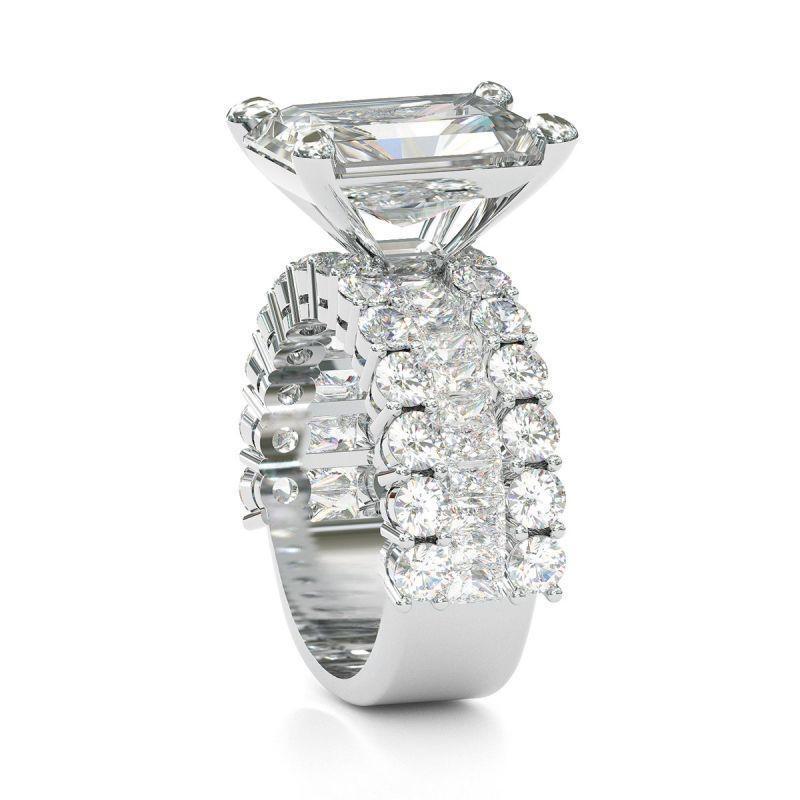 iiAthena Radiant Cut Moissanite Engagement Ring