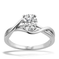 iiAthena Swirled Moissanite Engagement Ring