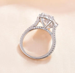 iiAthena Halo Radiant Cut Moissanite Engagement Ring
