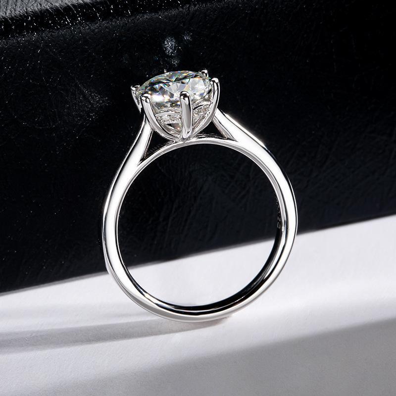 iiAthena 2.0ct Six Prong Solitaire Moissanite Ring