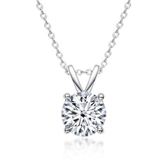 1.0ct Classic Solitaire Moissanite Necklace