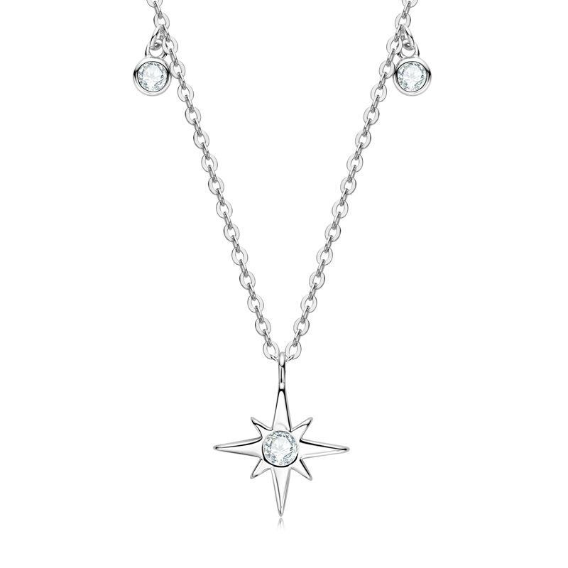 North Star Moissanite Necklace