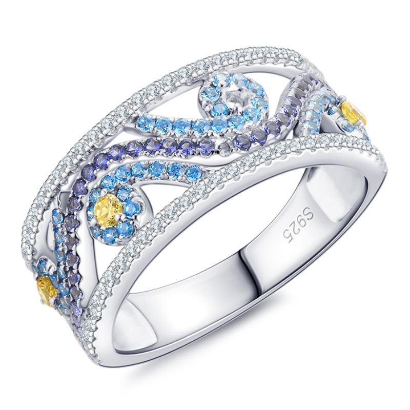 iiAthena Starry Night Wedding Ring For Women