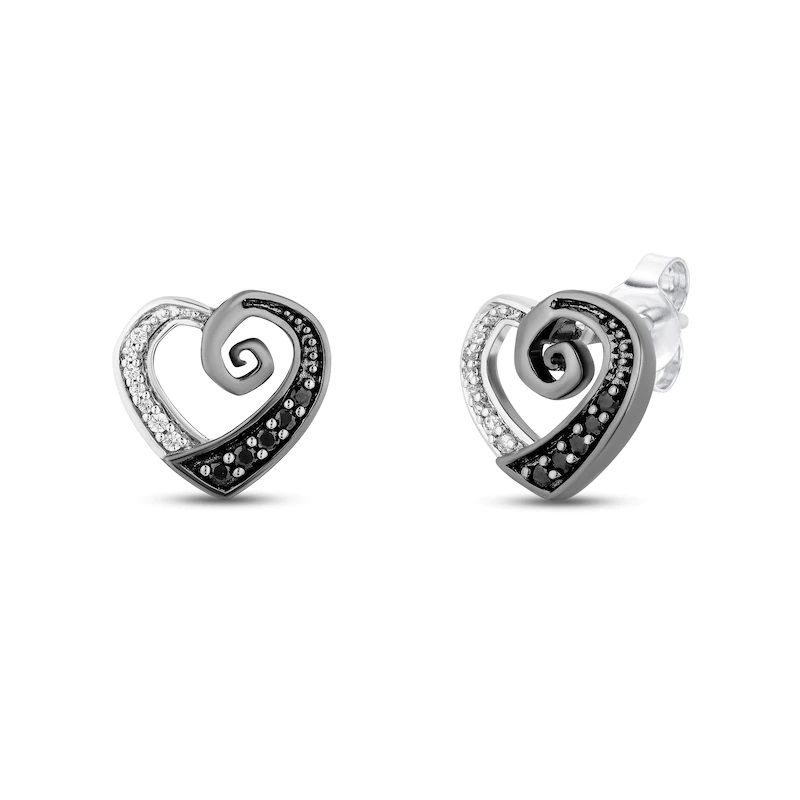 Heart Earrings In Sterling Silver