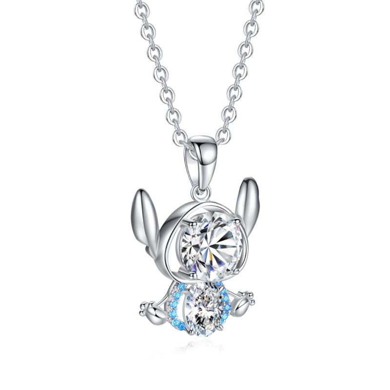 iiAthena Moissanite Koala Necklace in Sterling Silver