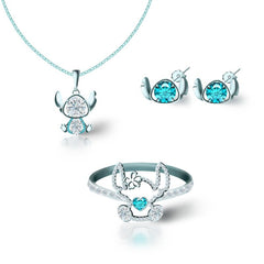 Blue Koala Jewelry Set In Sterling Silver