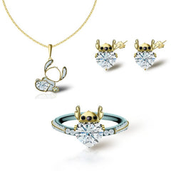 Two Tone Koala Jewelry Set